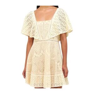 Jonathan Simkhai Avalon Crochet Coverup Dress Size S